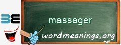 WordMeaning blackboard for massager